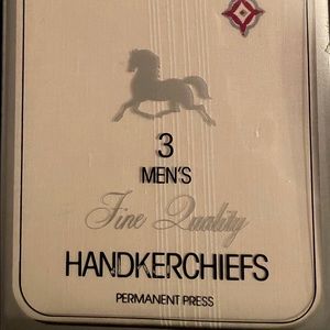 3 Men’s Fine Quality Permanent Press Handkerchief